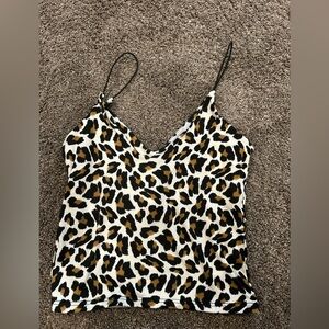 Leopard Print Women's Tank Top XS